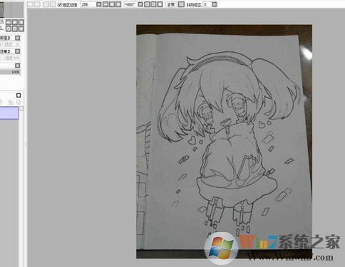 sai勾線筆刷怎么用？教你sai勾線筆刷提取線稿的方法