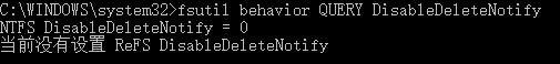 在NTFS文件系統(tǒng)上開啟了trim支持 在NTFS文件系統(tǒng)上開啟了trim支持