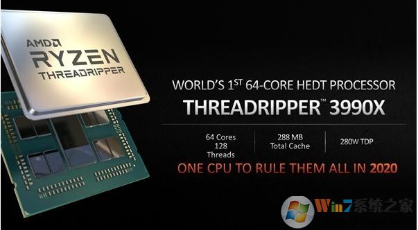 AMD最強處理器撕裂者3990X:PC上第一款64核128線程CPU