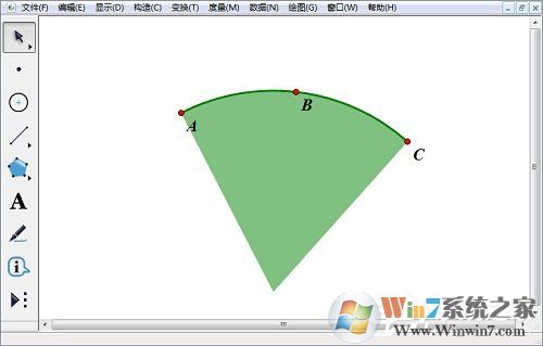 五個(gè)步驟教你幾何畫(huà)板繪制旋轉(zhuǎn)三角形