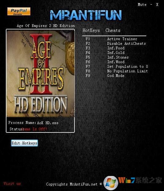 帝國(guó)時(shí)代2:HD高清版九項(xiàng)修改器