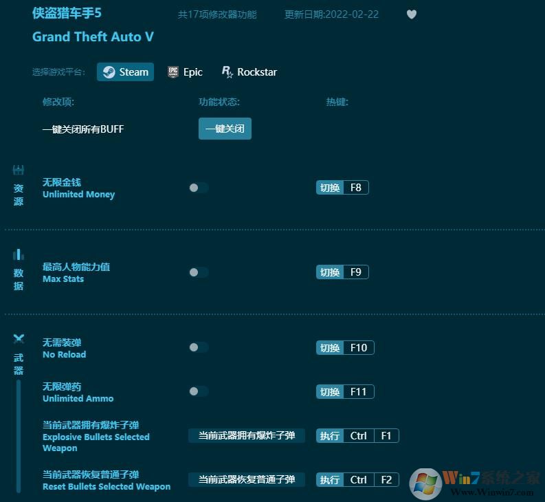 俠盜獵車手5十七項修改器