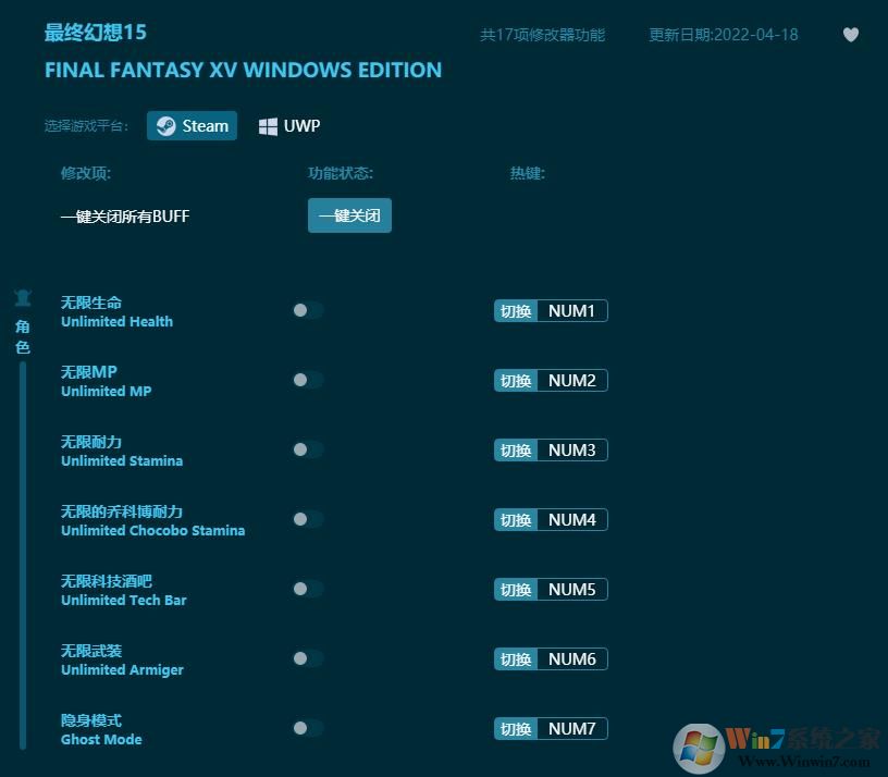 最終幻想15修改器