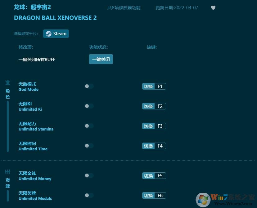 龍珠超宇宙2線上修改器(8項全功能) 風靈月影版