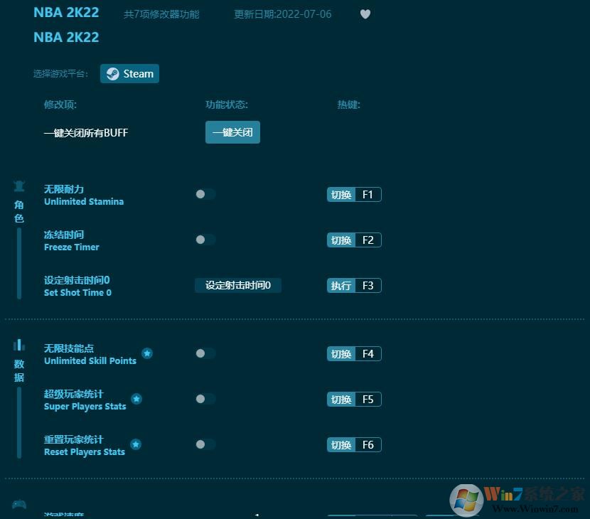 NBA2K22多功能修改器 V2023.4