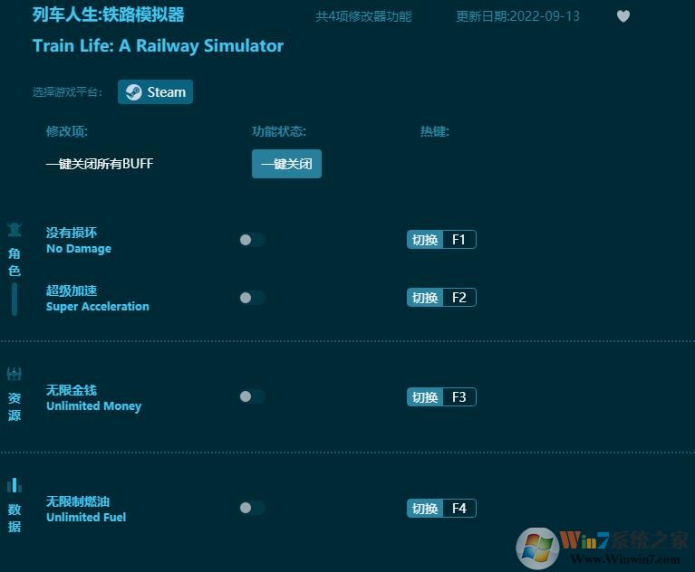 列車(chē)人生鐵路模擬器全能修改器 v2022最新版