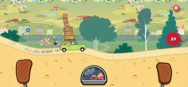 憨豆先生送快遞