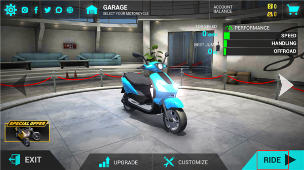 極限摩托車模擬器中文輔助菜單版