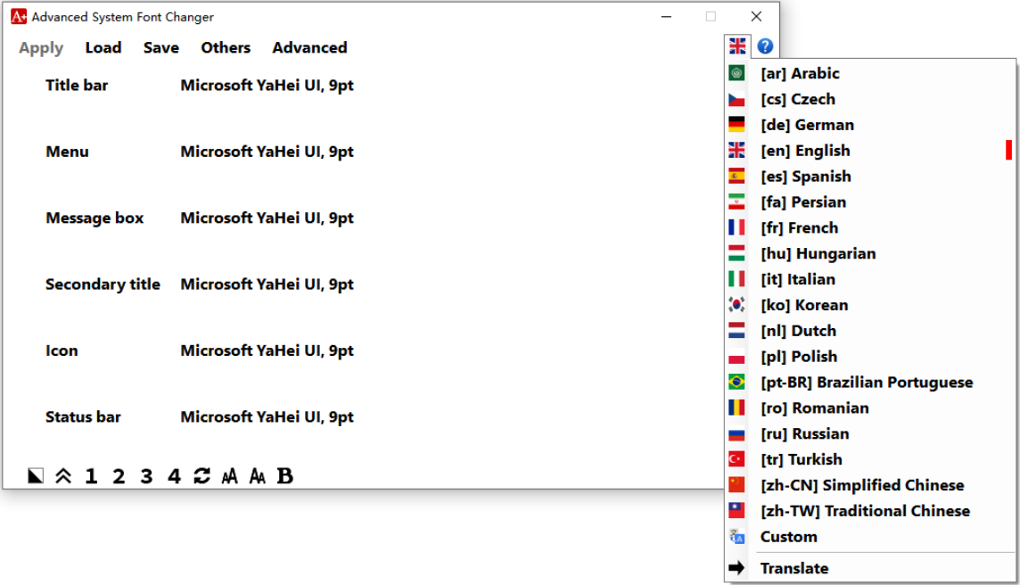 Advanced System Font Changer